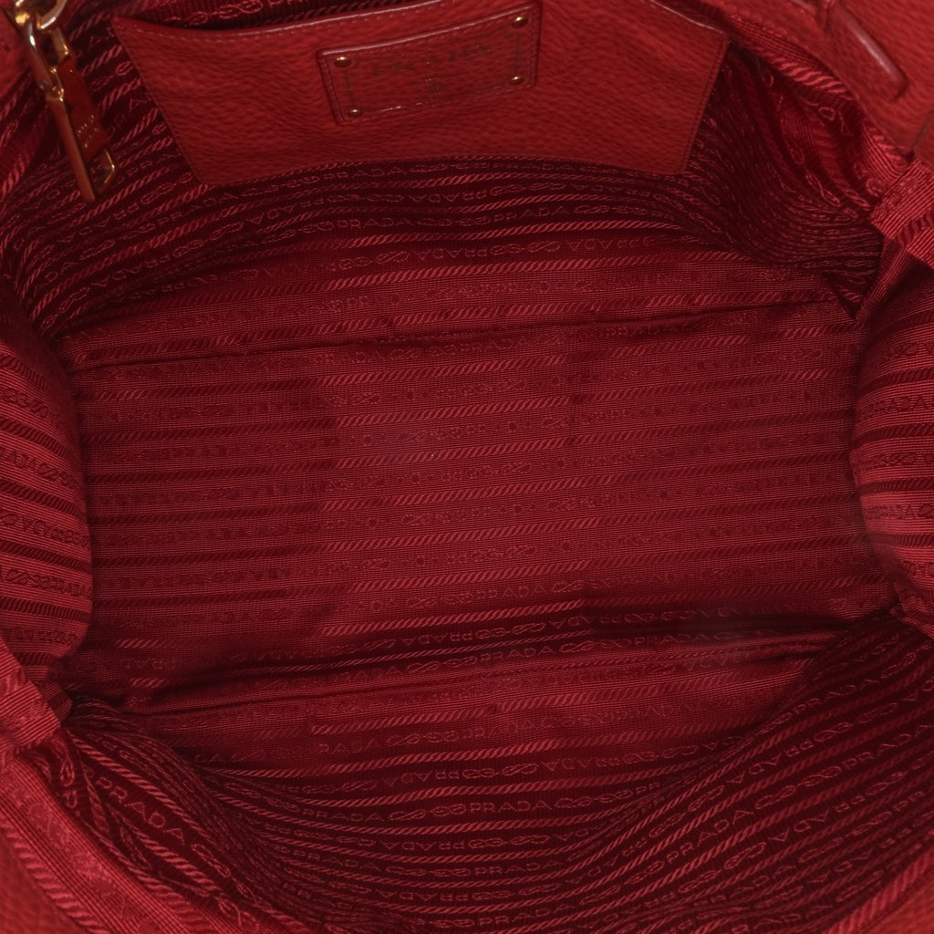 Prada VItello Daino Double Pocket Tote - 4