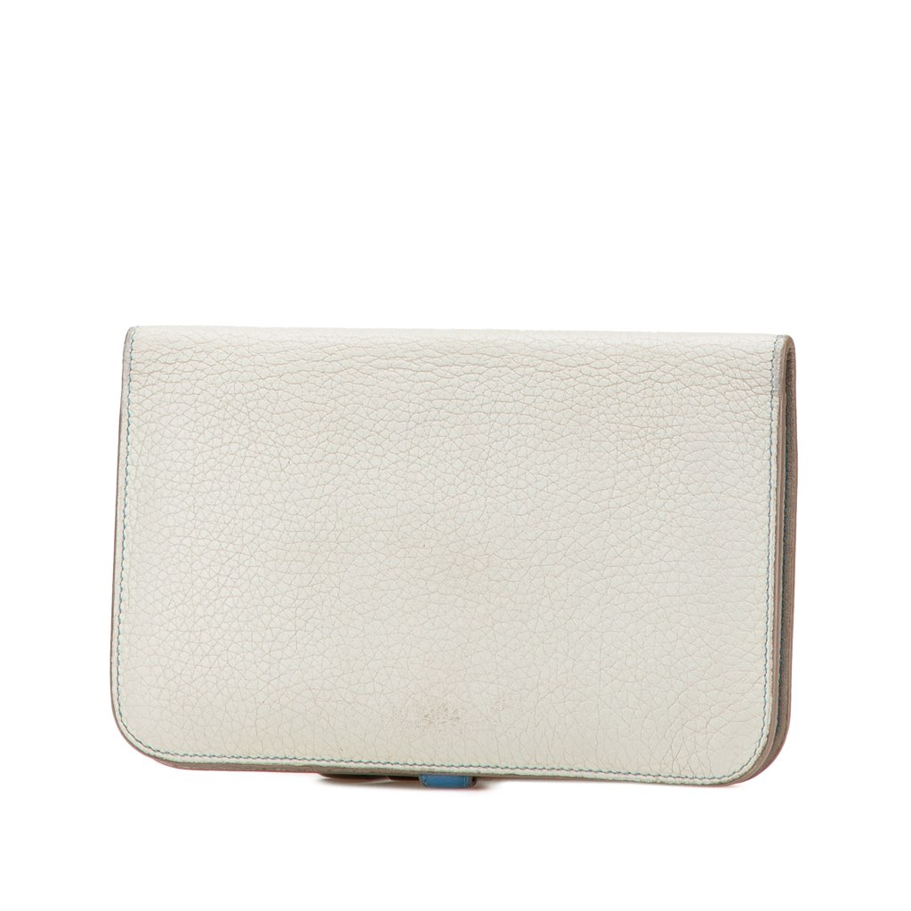 Hermès Bicolor Togo Dogon Duo Wallet GM - Back view