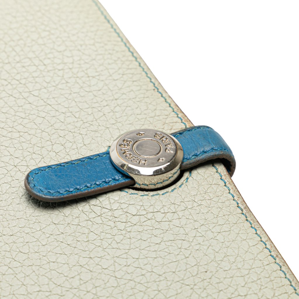 Hermès Bicolor Togo Dogon Duo Wallet GM - Image 11