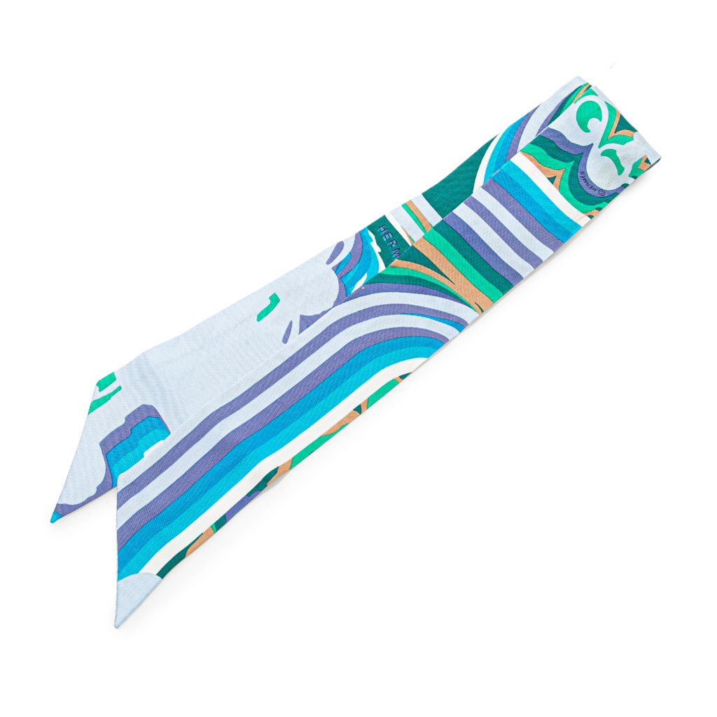 Hermès Brides de Gala Shadow Silk Twilly Scarf