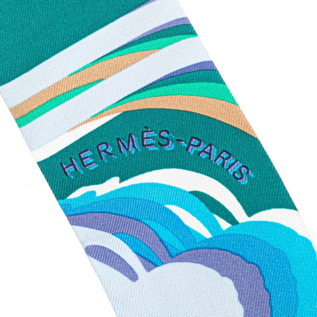 Hermès Brides de Gala Shadow Silk Twilly Scarf - Image 6