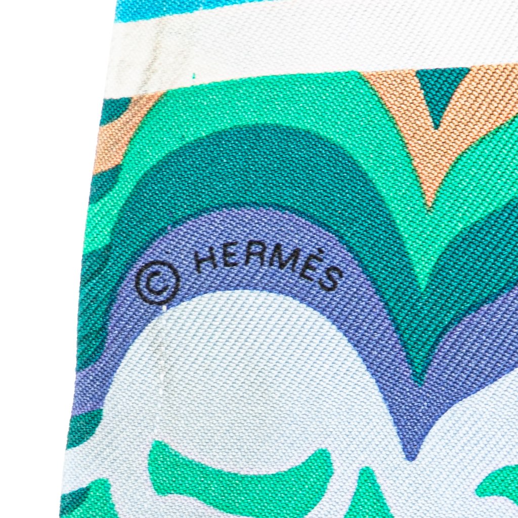 Hermès Brides de Gala Shadow Silk Twilly Scarf - 4