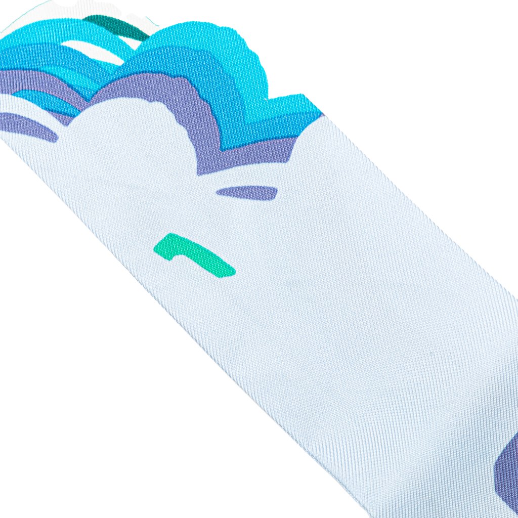 Hermès Brides de Gala Shadow Silk Twilly Scarf - Detail 2