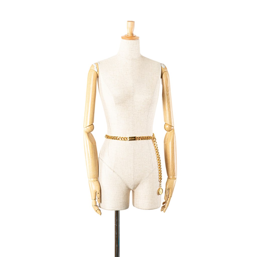 Chanel Gold Plated Medallion Chain Belt - 4