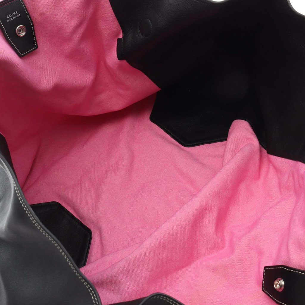 Celine Smooth Calfskin and Canvas Tie Dye Frame Tote - 3