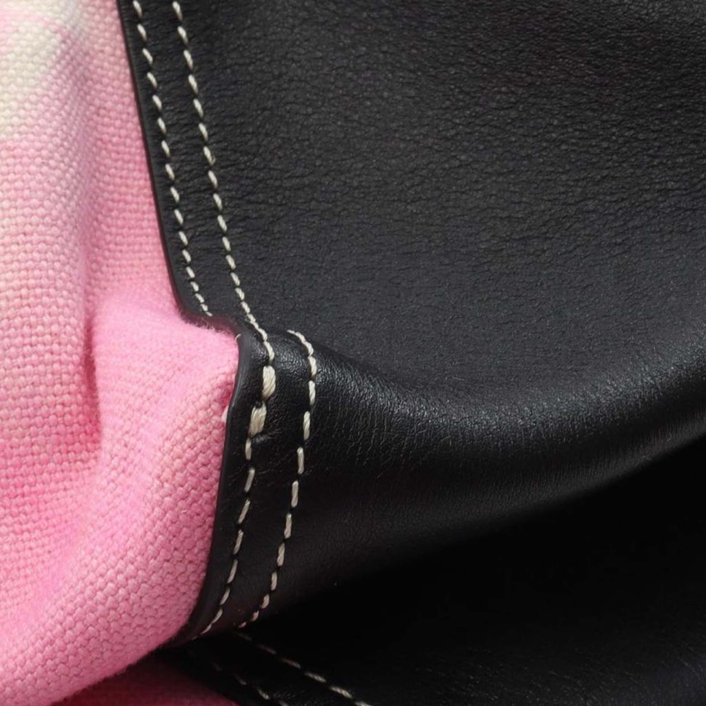 Celine Smooth Calfskin and Canvas Tie Dye Frame Tote - 5