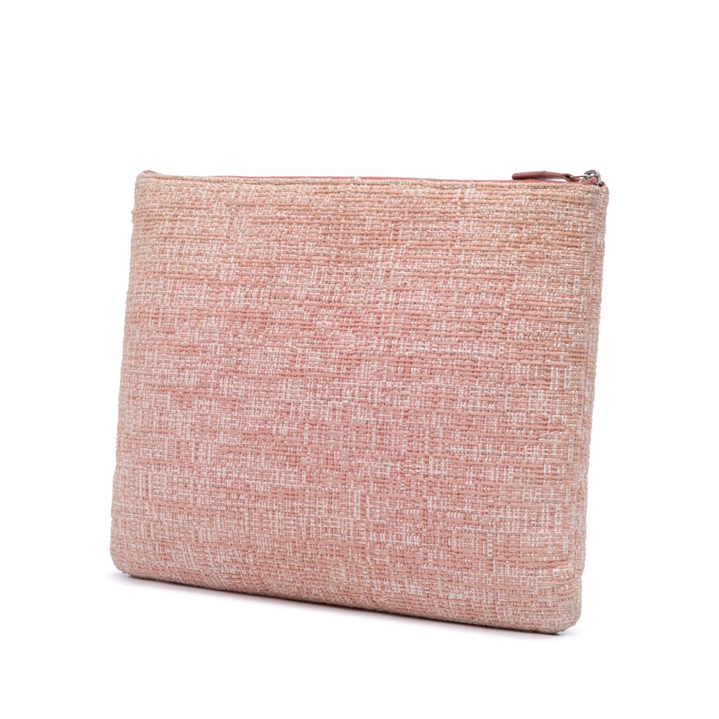 Chanel Large Tweed Deauville O Case Clutch - 2