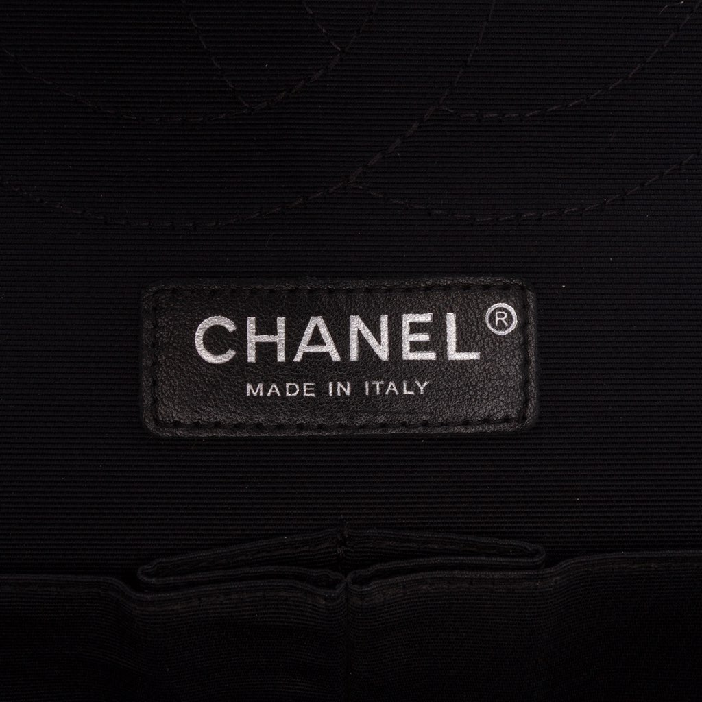 Chanel Jumbo Classic Tricolor Lambskin Colorblock Double Flap - Side view