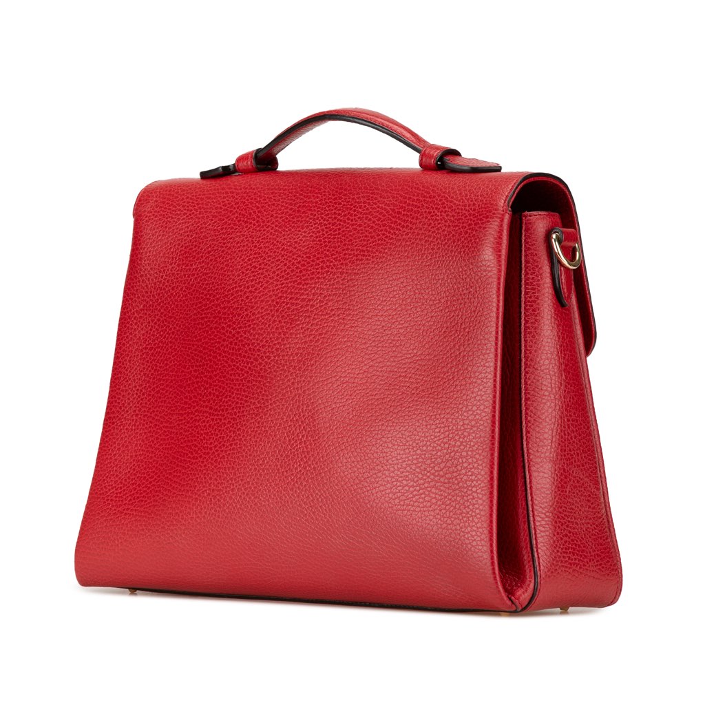 Gucci Medium Dollar Calf Interlocking G Satchel - 2