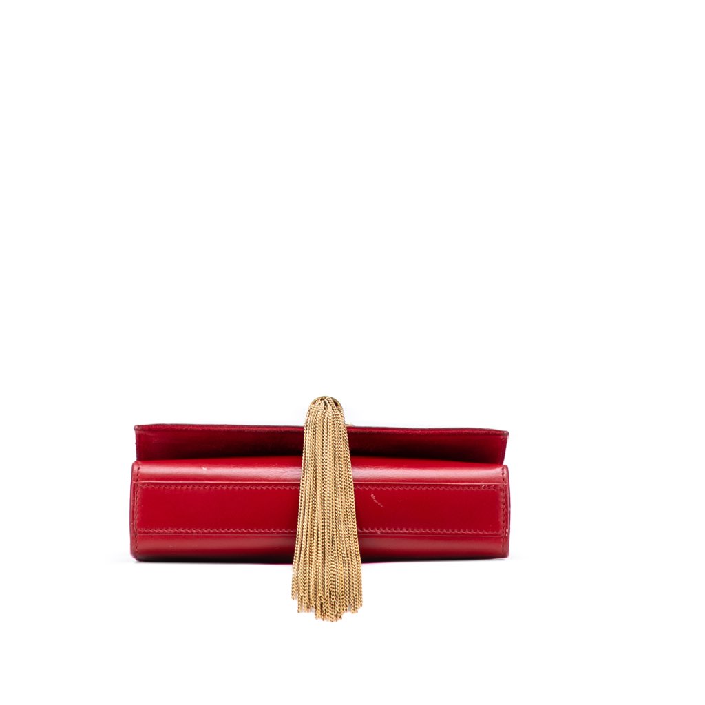 Saint Laurent Small Leather Monogram Kate Tassel Crossbody - Image 6