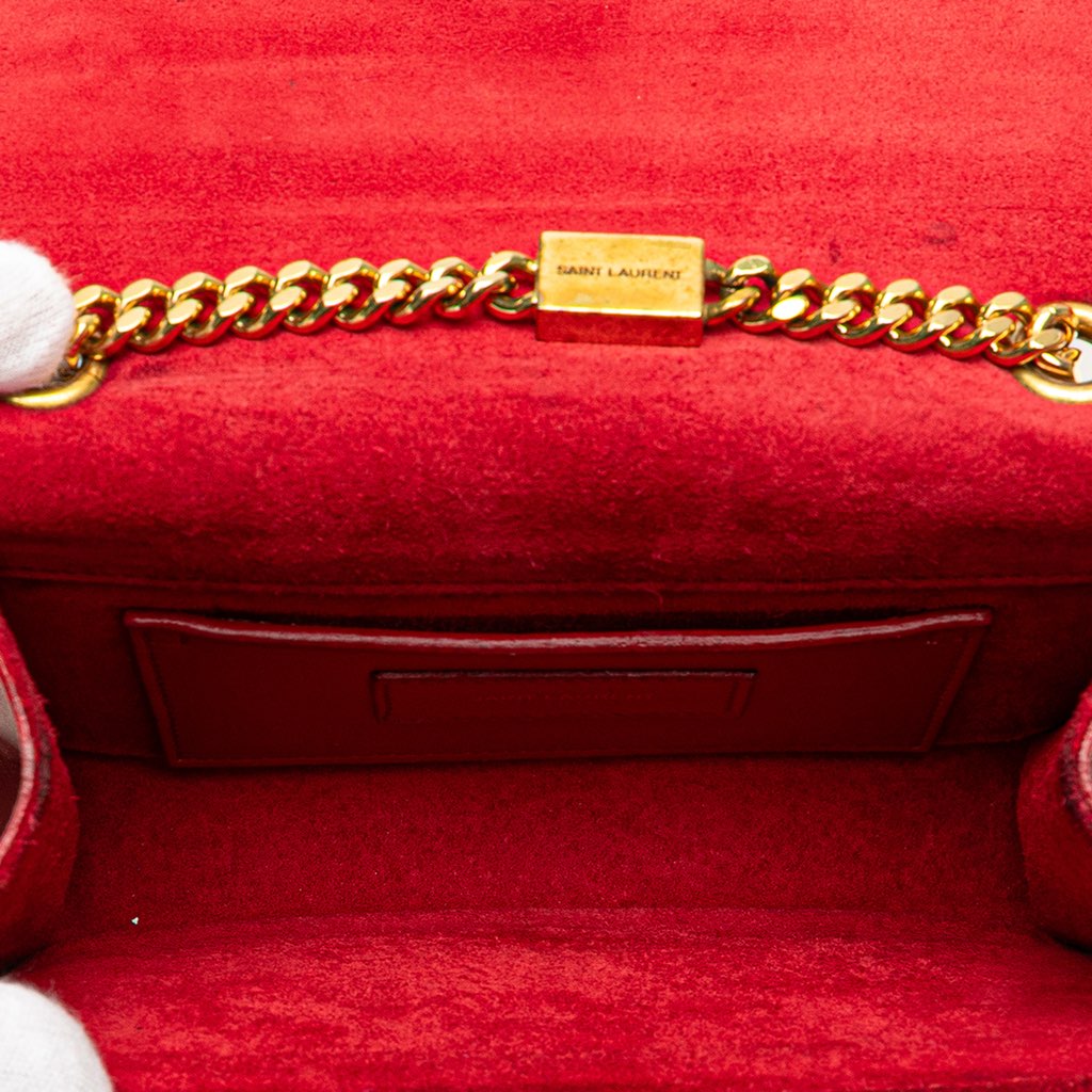 Saint Laurent Small Leather Monogram Kate Tassel Crossbody - 4