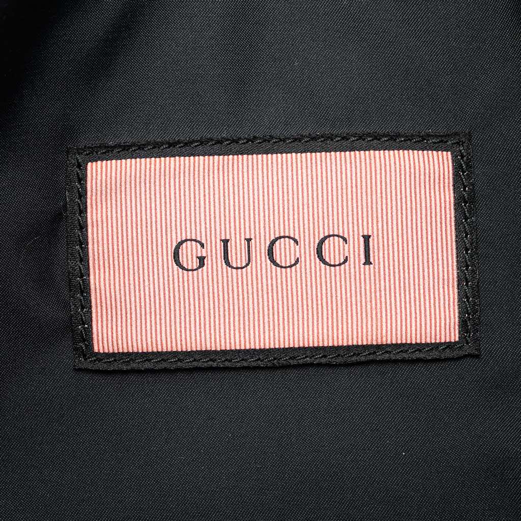 Gucci Leather Gucci Ghost Drawstring Backpack - 5