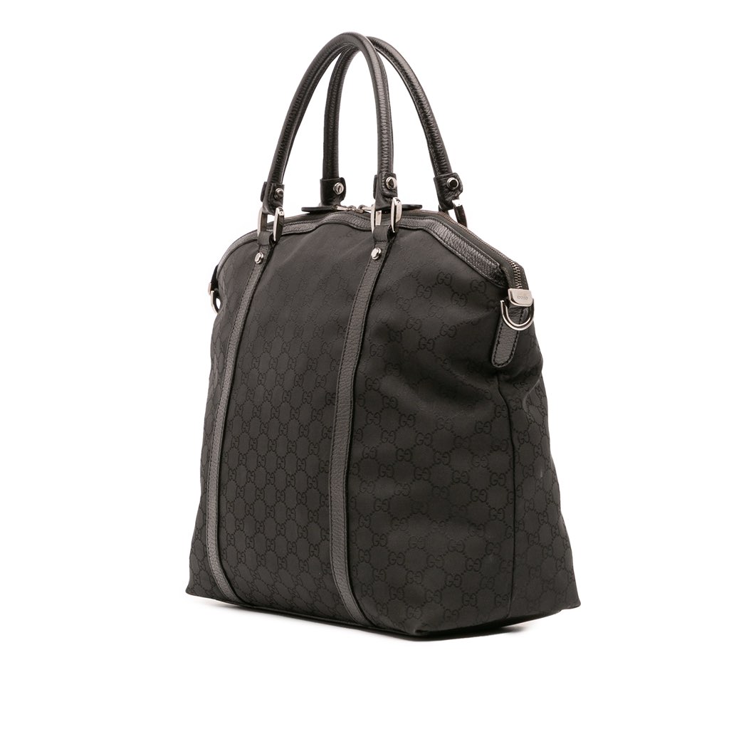 Gucci Large GG Canvas Charm Dome Satchel - Back view