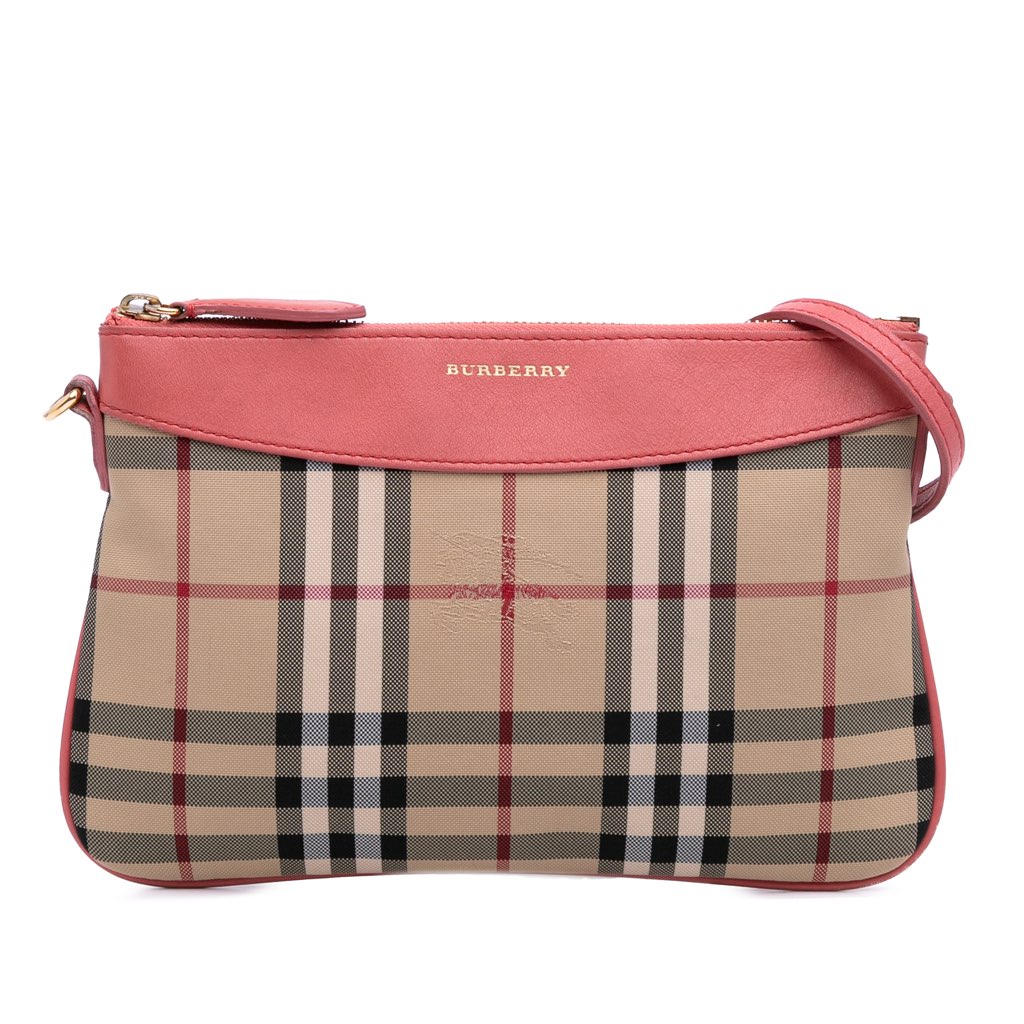Burberry Haymarket Check Canvas Peyton Crossbody