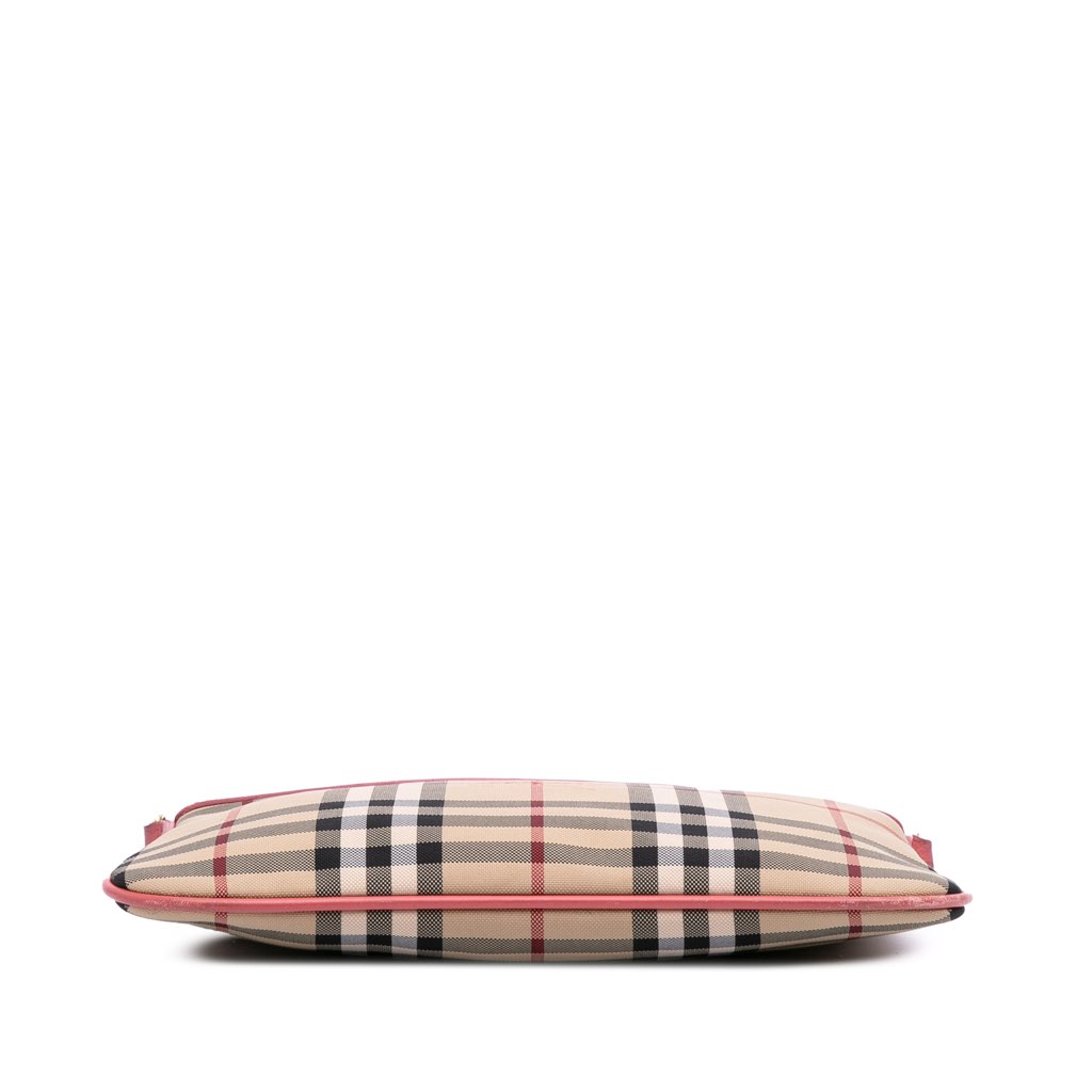 Burberry Haymarket Check Canvas Peyton Crossbody - Image 6