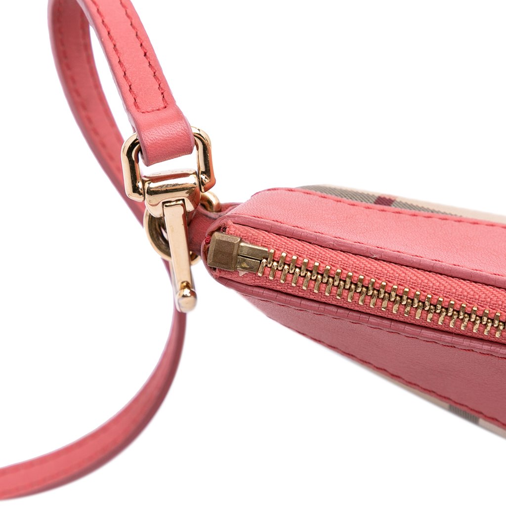 Burberry Haymarket Check Canvas Peyton Crossbody - Image 11