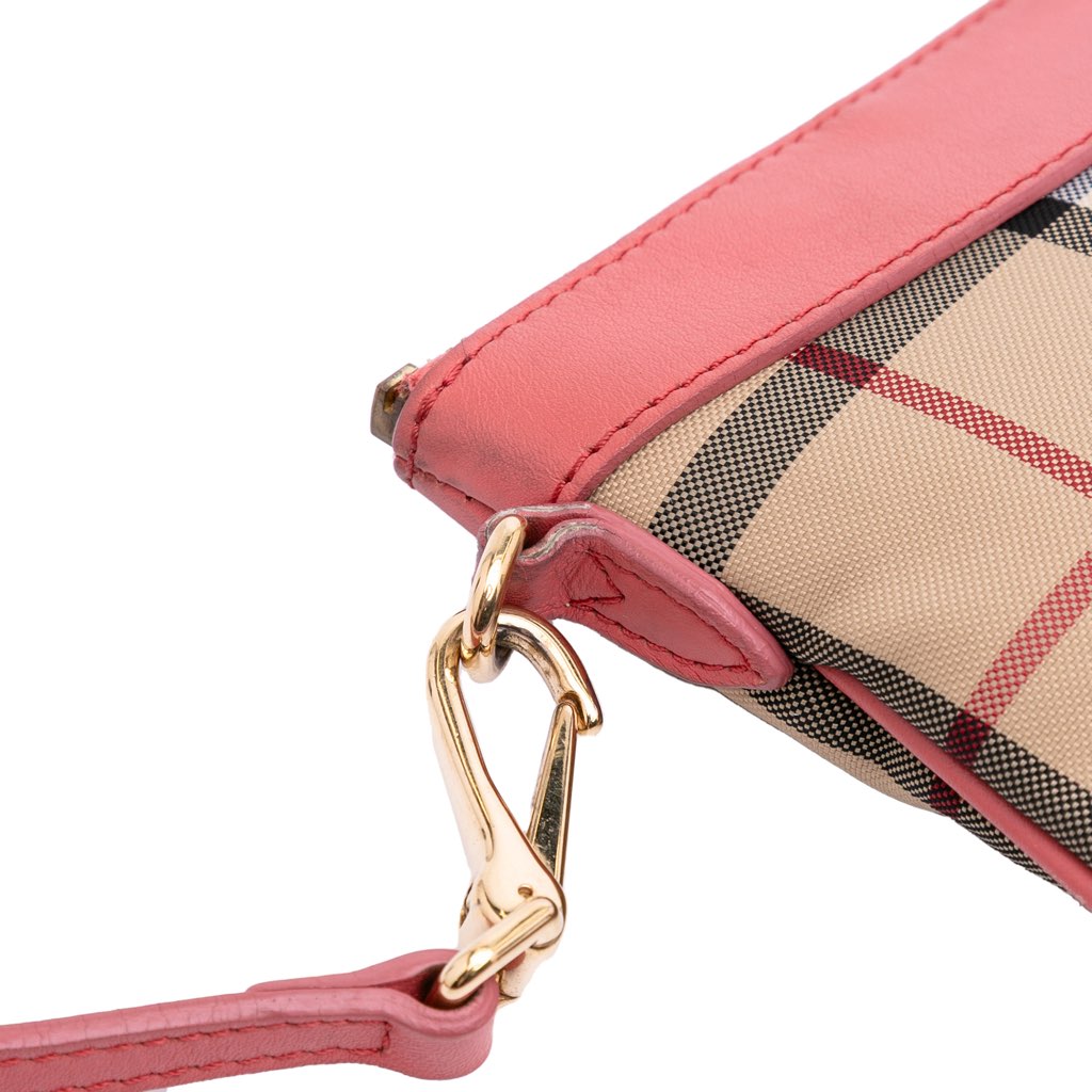 Burberry Haymarket Check Canvas Peyton Crossbody - Image 12