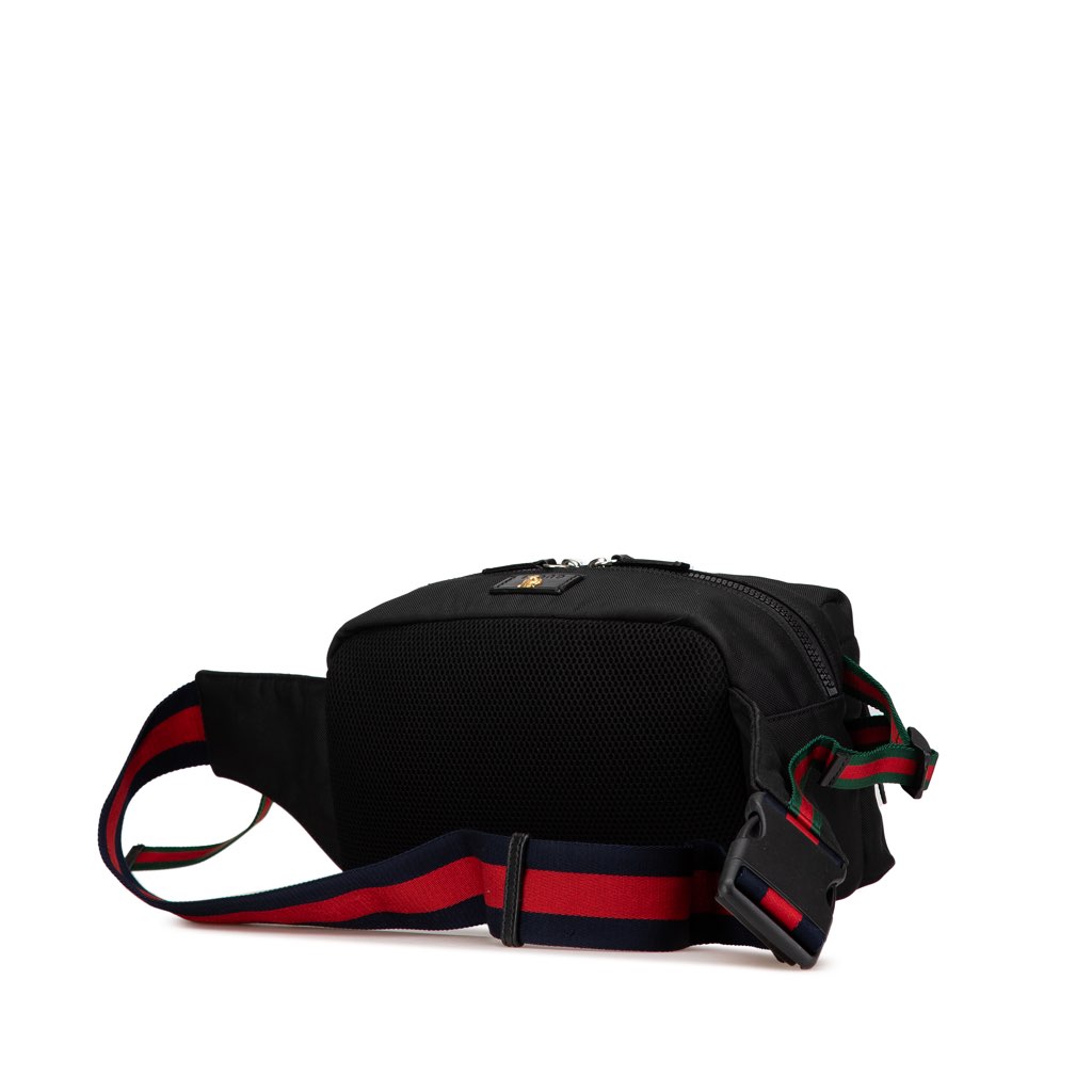 Gucci Techno Canvas Web L Aveugle Par Amour Embroidered Belt Bag - 2