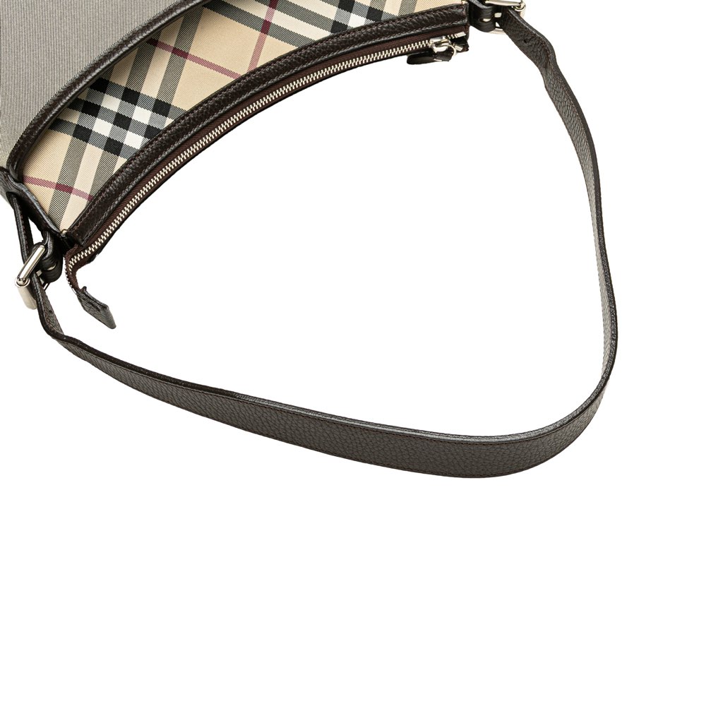 Burberry Nova Check Trimmed Canvas Shoulder Bag - Image 14