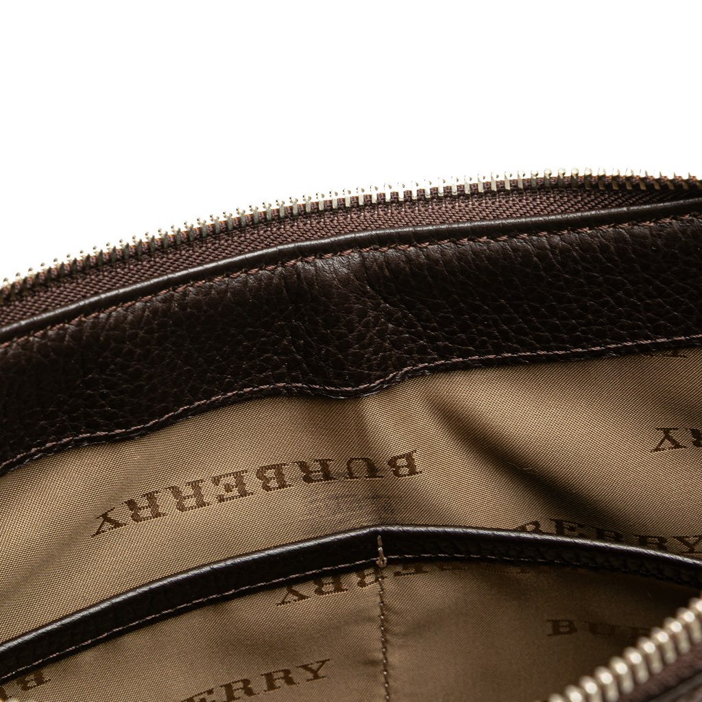 Burberry Nova Check Trimmed Canvas Shoulder Bag - Detail 2