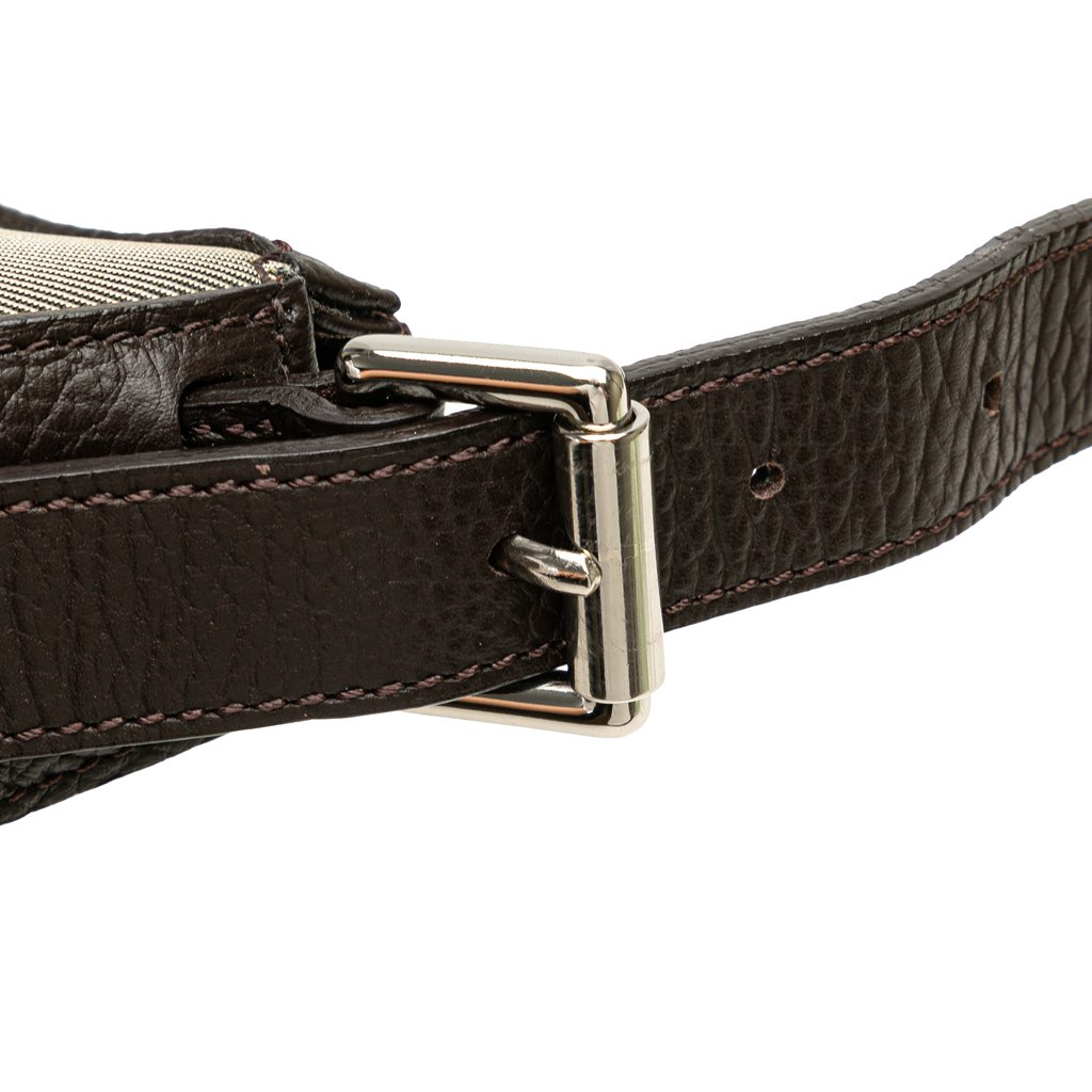 Burberry Nova Check Trimmed Canvas Shoulder Bag - Image 12