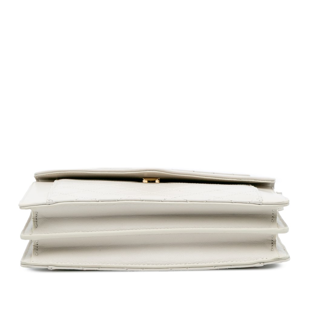 Saint Laurent Mini Quilted Lambskin Monogram Gaby Crossbody - 3