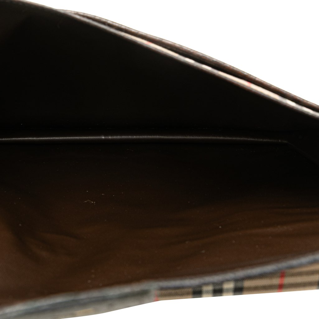 Burberry Haymarket Check Canvas Clutch - 4