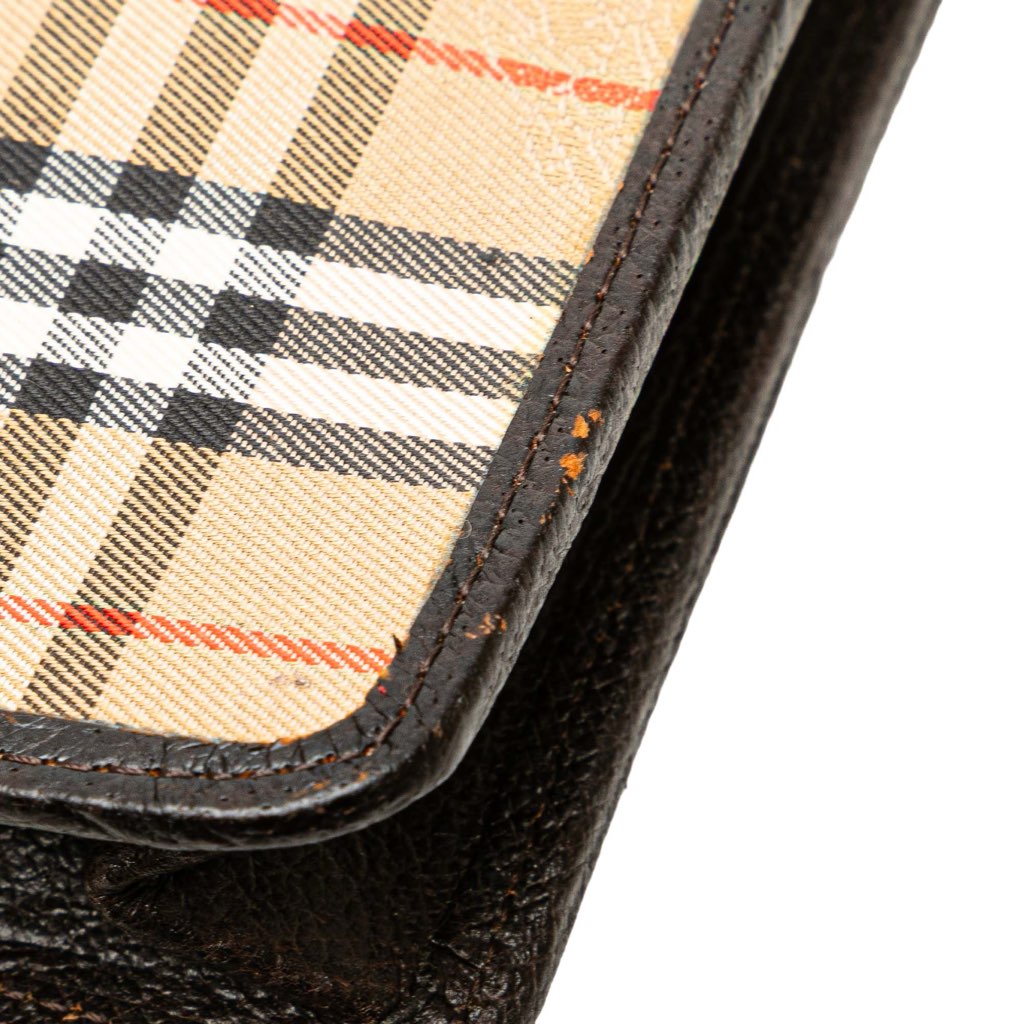 Burberry Haymarket Check Canvas Clutch - Image 11