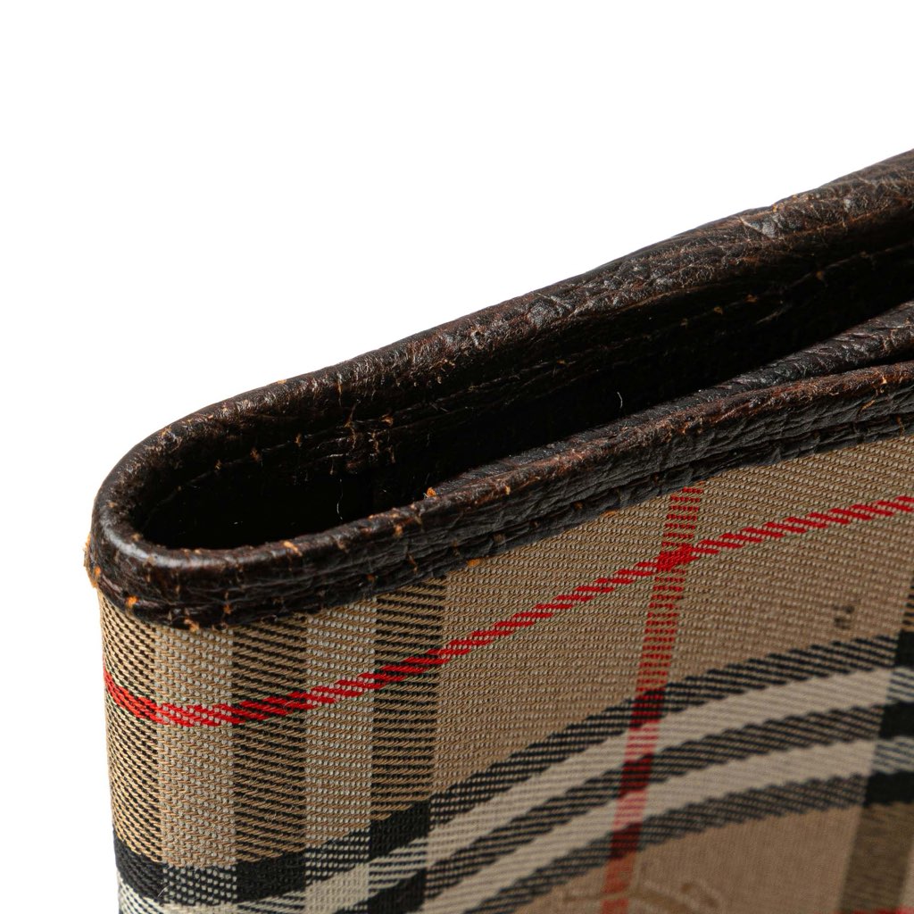 Burberry Haymarket Check Canvas Clutch - Image 12