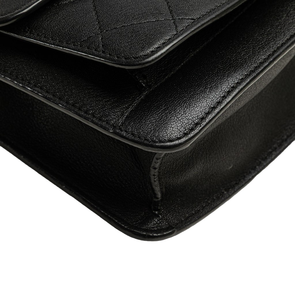 Chanel Small Quilted Goatskin CC Box Flap - Image 10