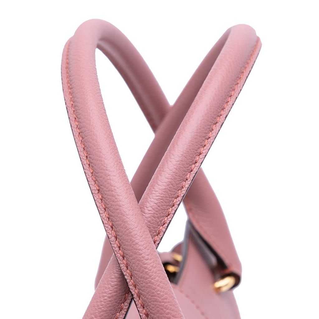 Burberry Small Grained Leather Buckle Tote - Image 14