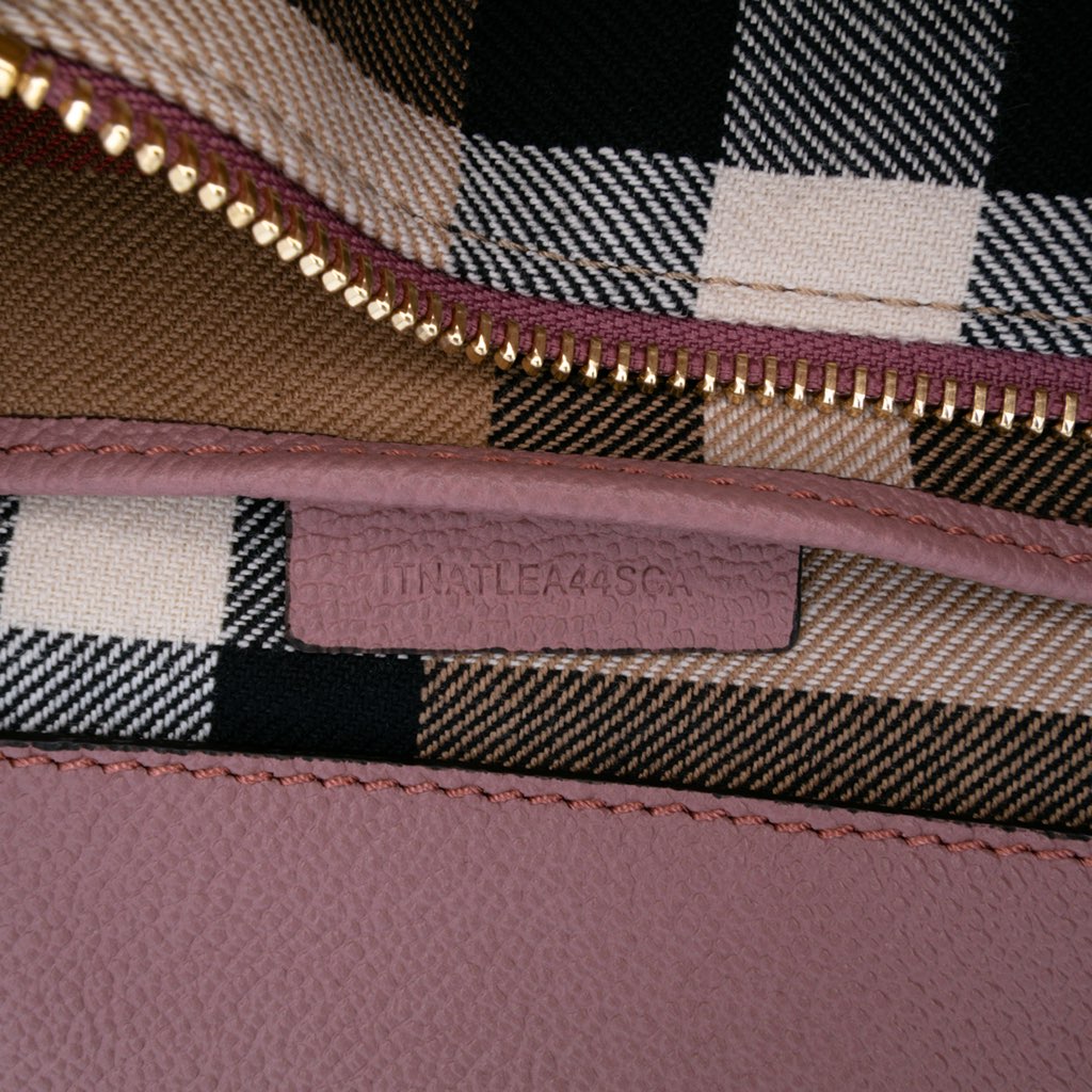 Burberry Small Grained Leather Buckle Tote - Detail 2
