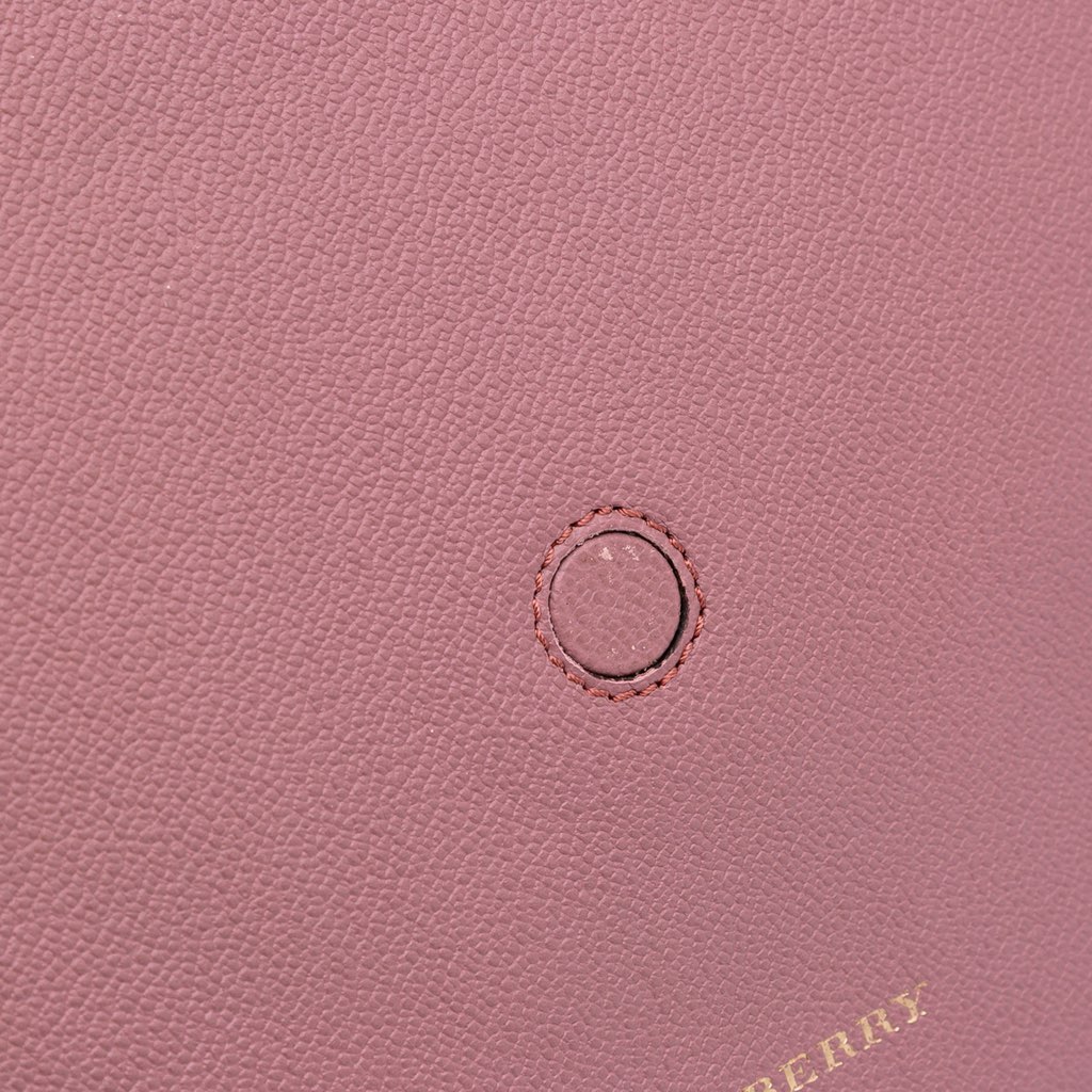 Burberry Small Grained Leather Buckle Tote - Image 11