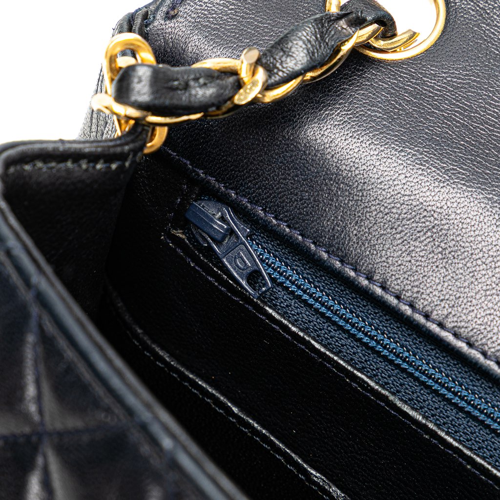 Chanel CC Quilted Lambskin Round Flap - Image 10