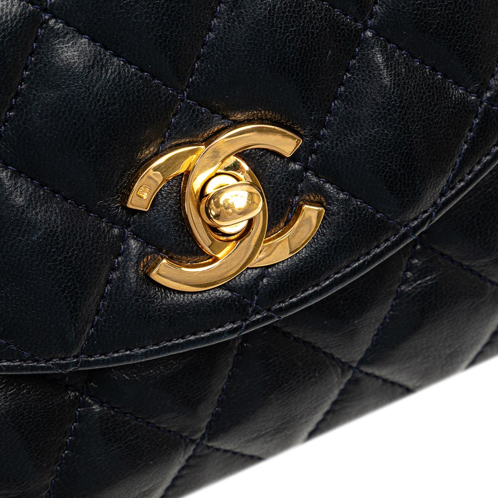 Chanel CC Quilted Lambskin Round Flap - Image 12