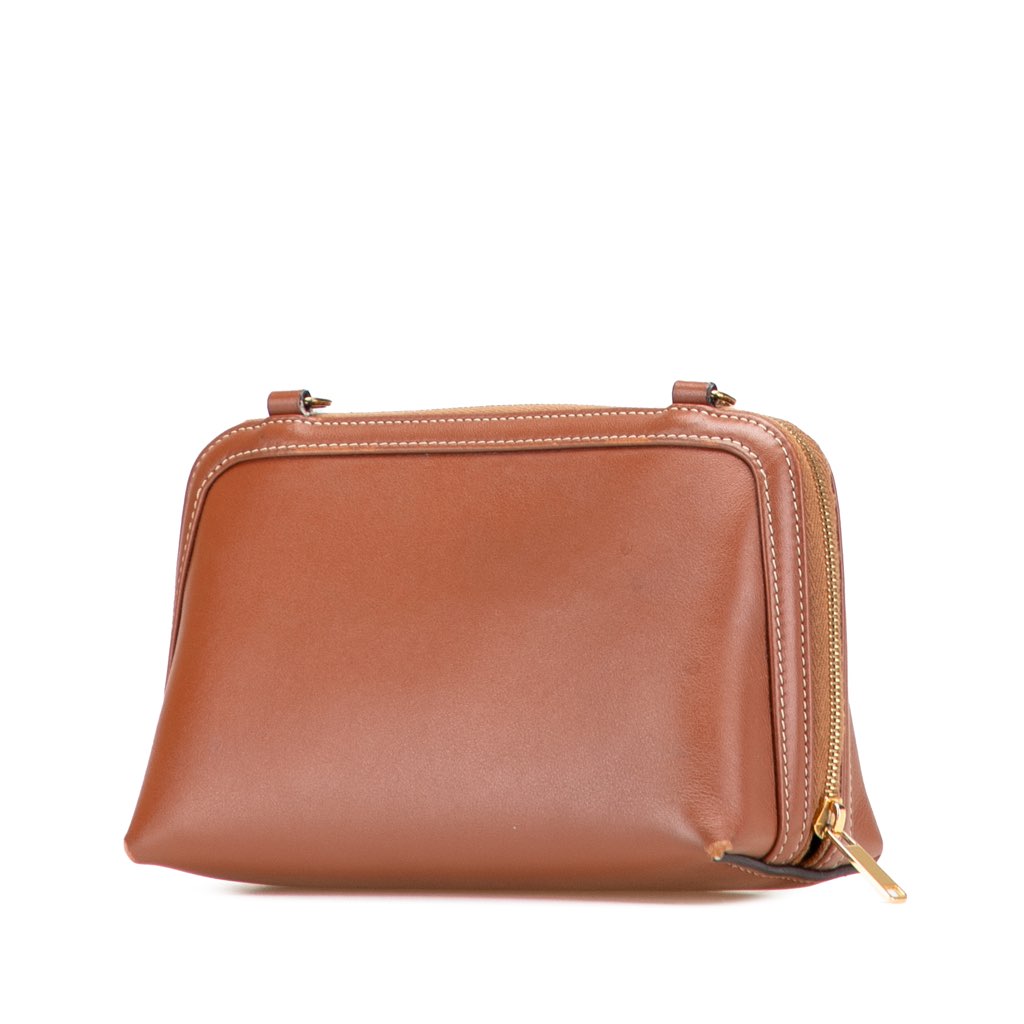 Celine Smooth Calfskin Cuir Triomphe Clutch on Chain - 2