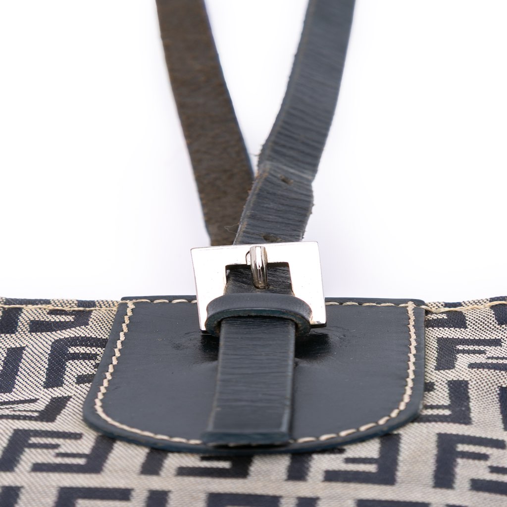 Fendi Zucchino Canvas Shoulder Bag - Detail 1