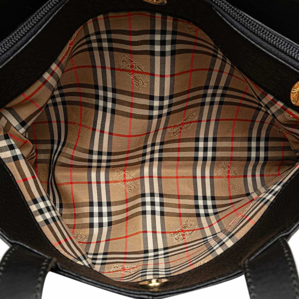 Burberry Leather Tote - 4