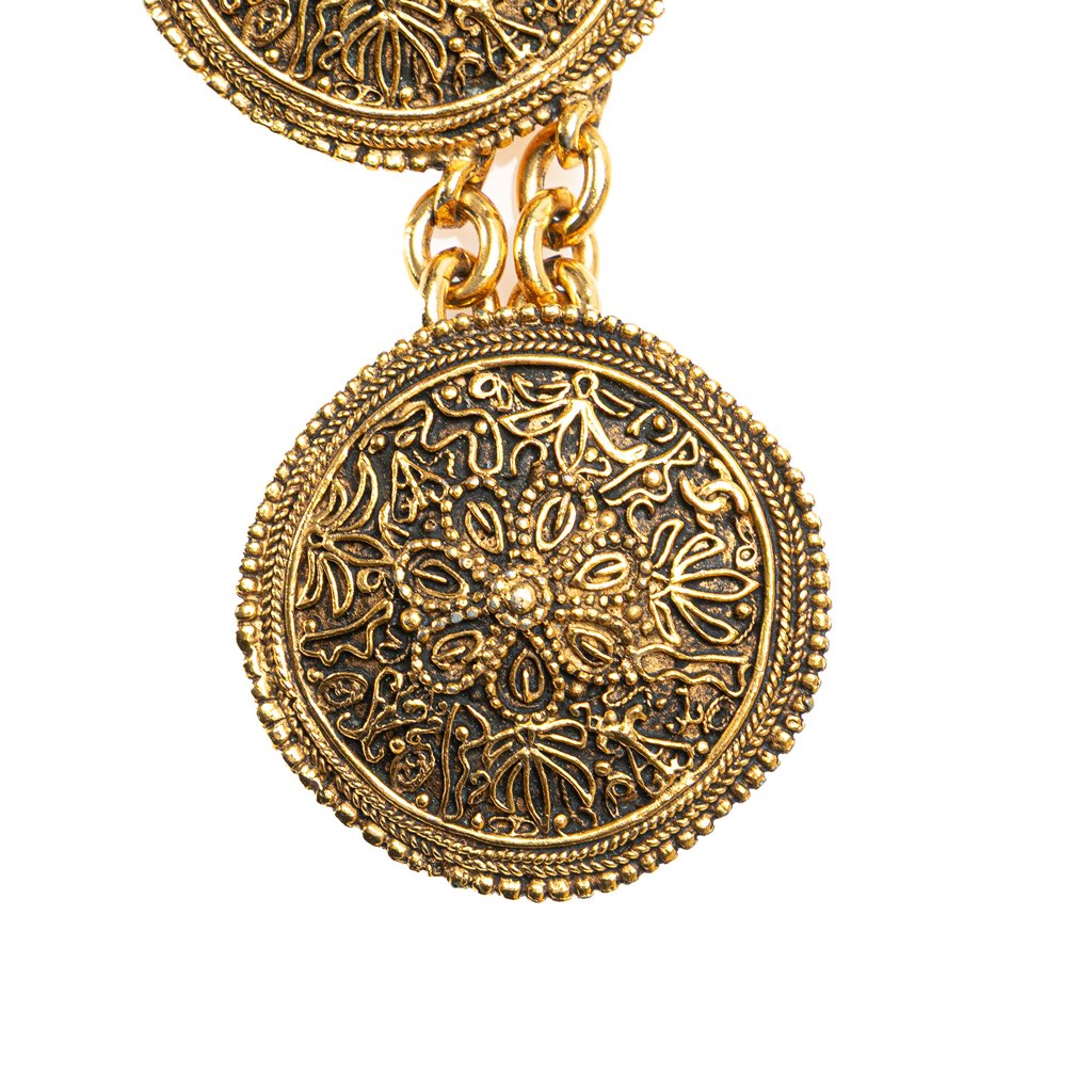 Chanel Gold Plated Coin Medallion Belt - 3