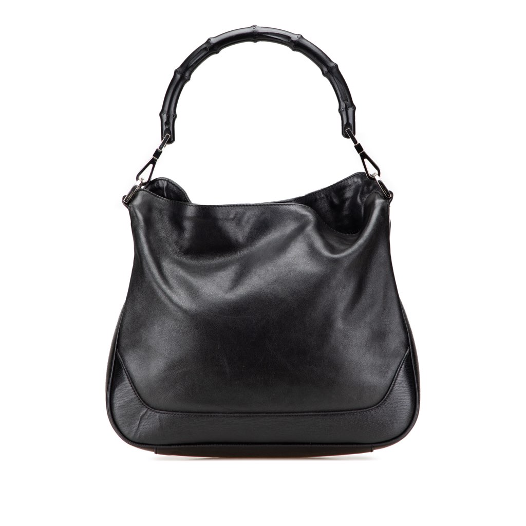 Gucci Leather Bamboo Satchel