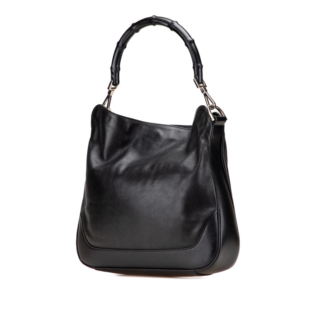 Gucci Leather Bamboo Satchel - Back view