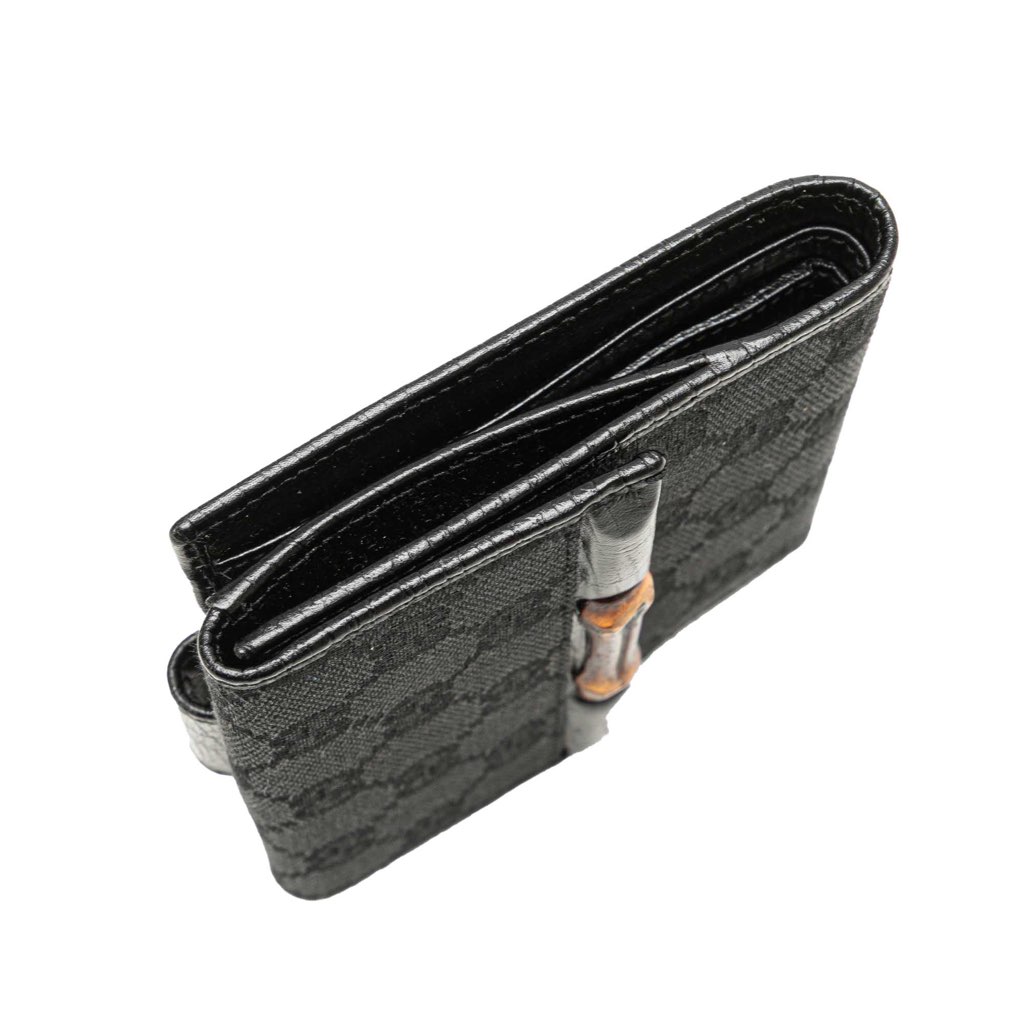 Gucci GG Canvas Bamboo Compact Wallet - 5