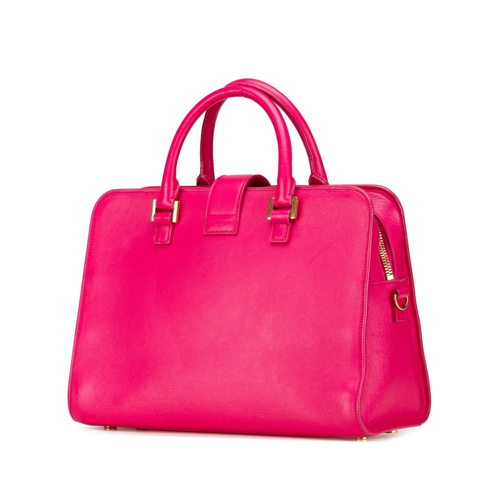 Saint Laurent Small Leather Monogram Cabas Satchel - 2