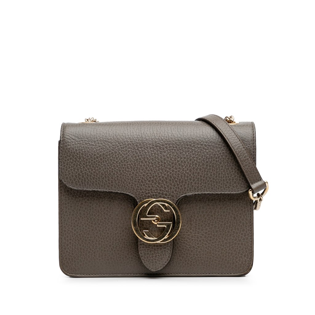 Gucci Small Dollar Calfskin Interlocking G Crossbody