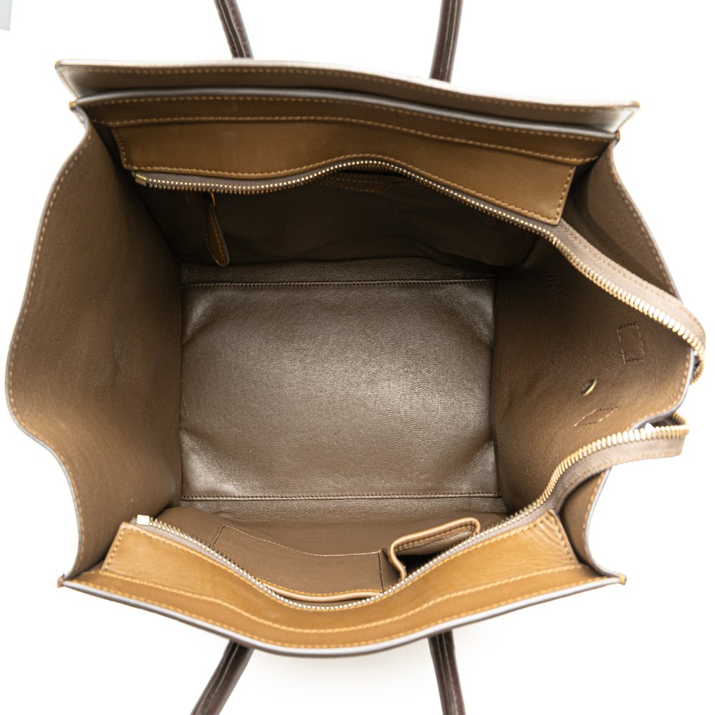 Celine Mini Tricolor Leather Luggage Tote - 4