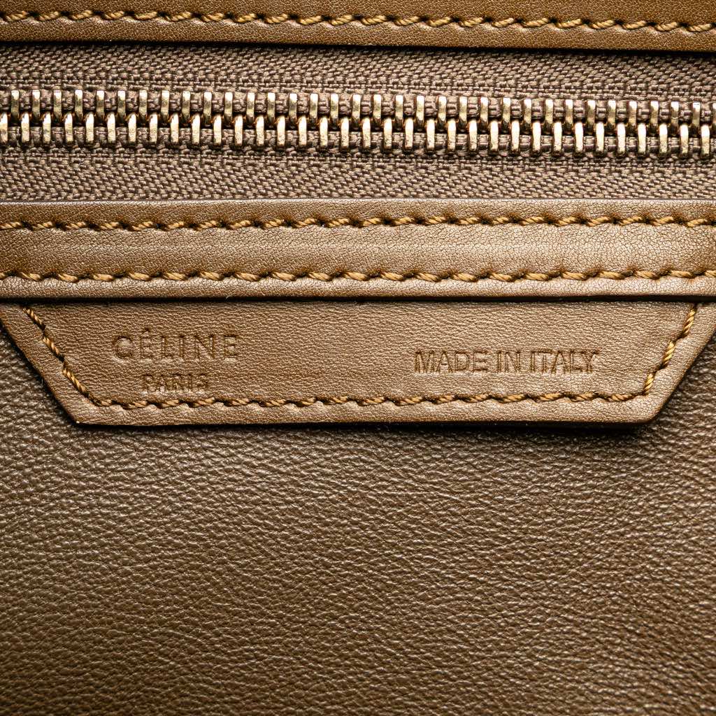 Celine Mini Tricolor Leather Luggage Tote - 5