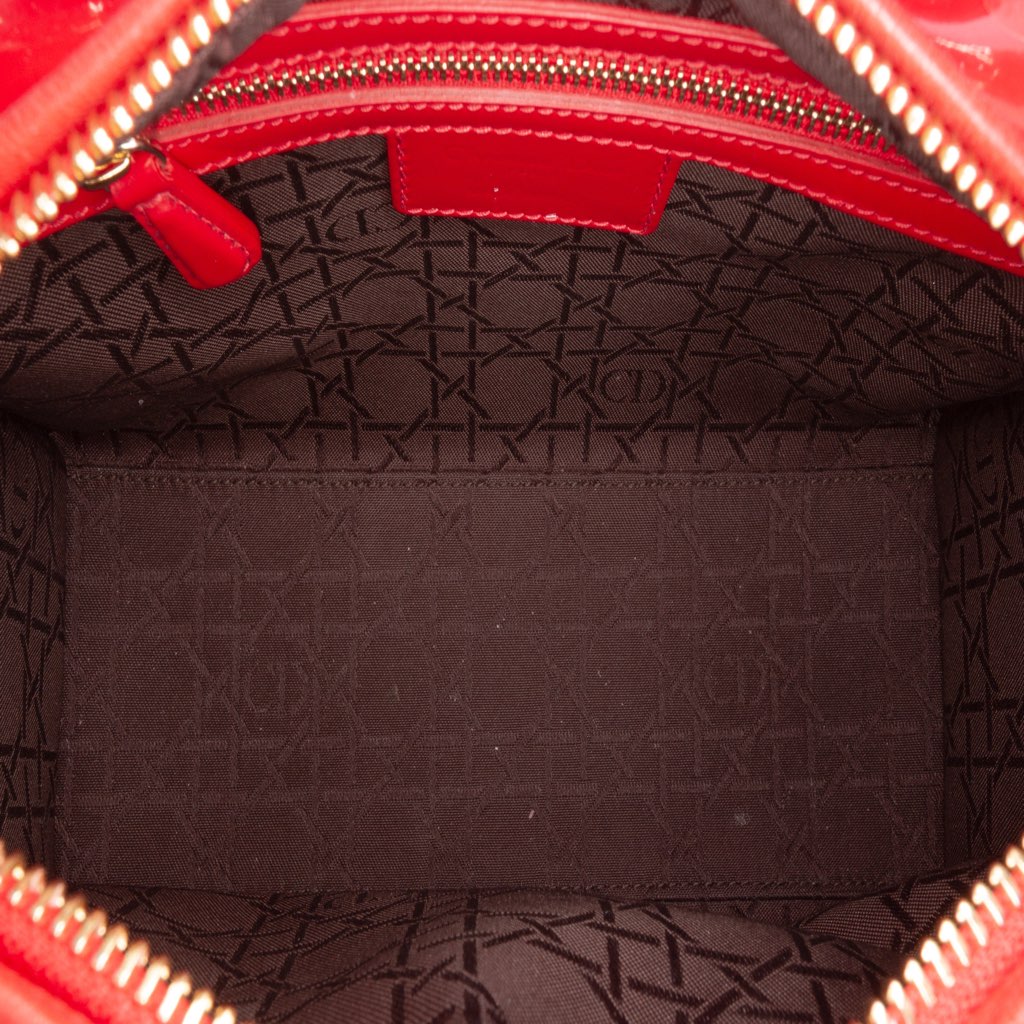 Dior Medium Patent Cannage Lady Dior - 4