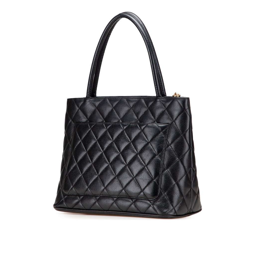 Chanel Caviar Medallion Tote - Back view