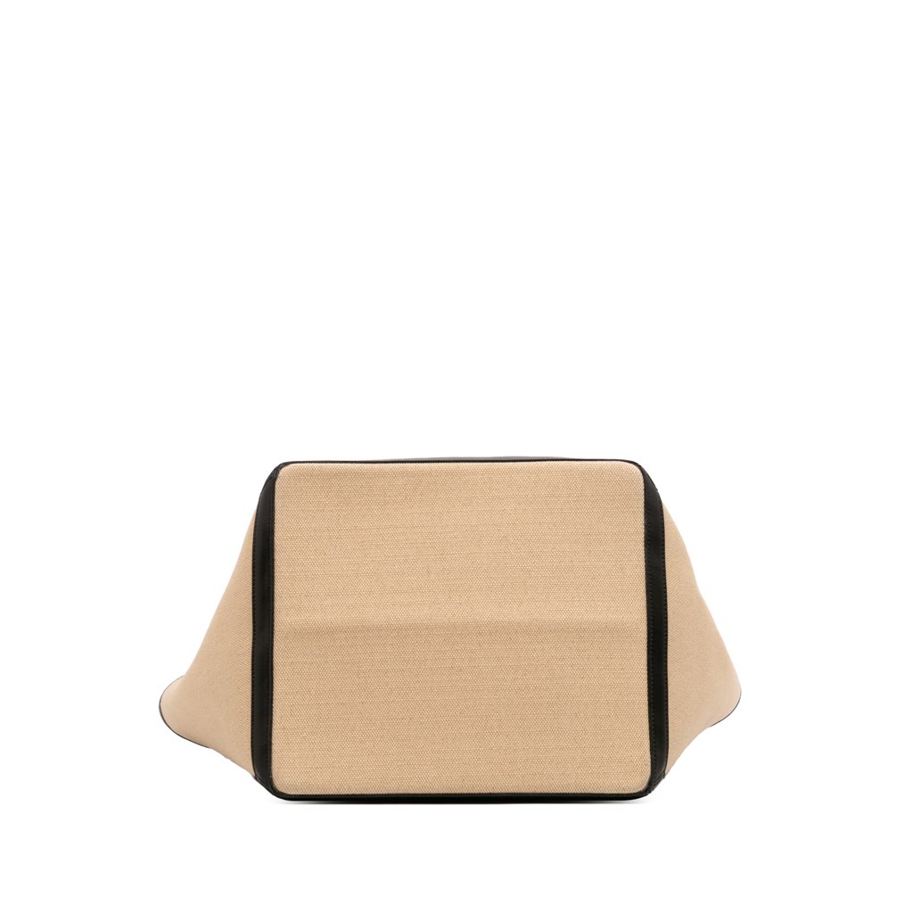 Celine Large Canvas Vertical Square Cabas Tote - Image 6