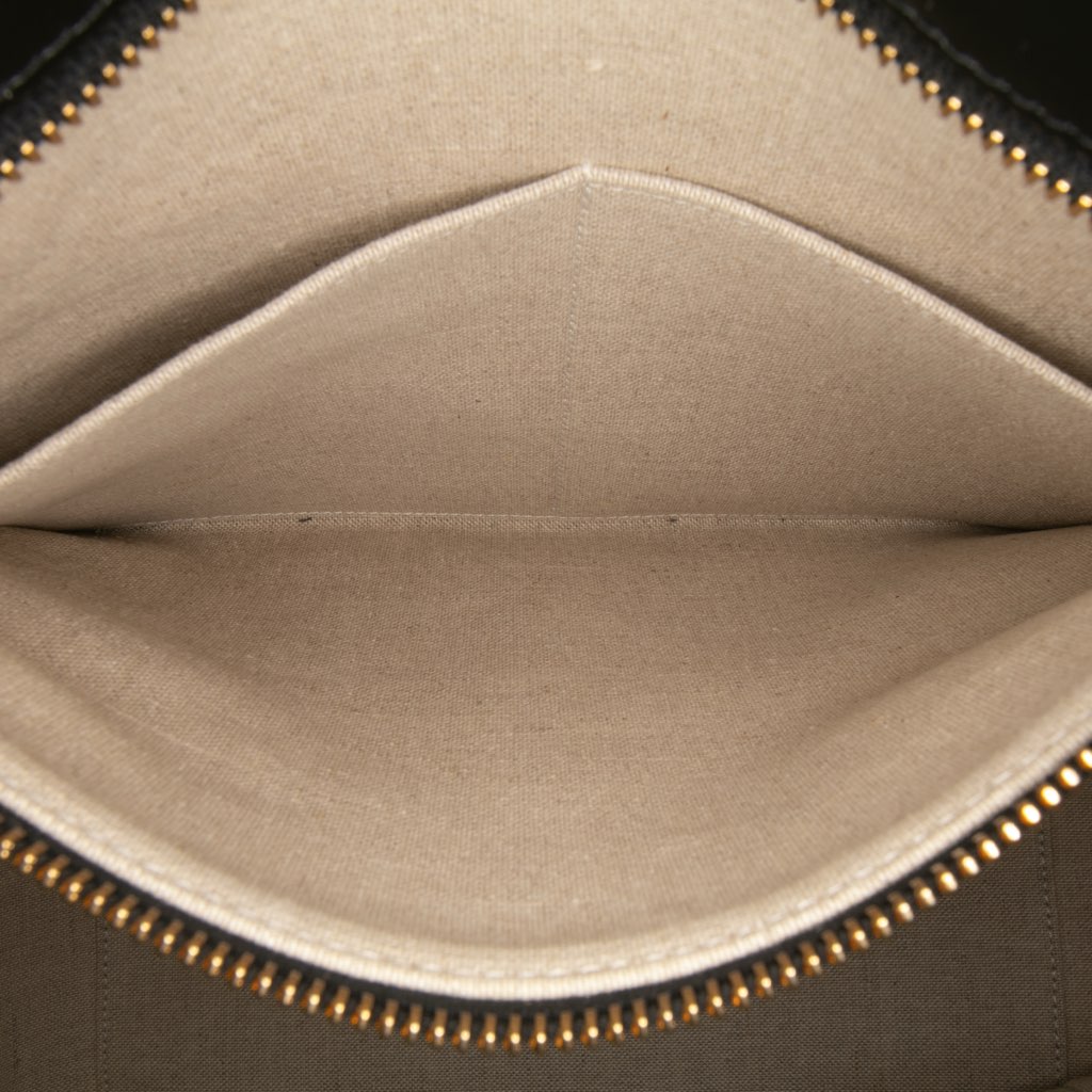 Celine Large Canvas Vertical Square Cabas Tote - Side view